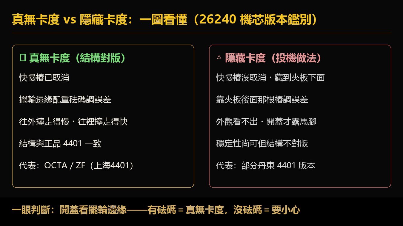 真無卡度vs隱藏卡度
